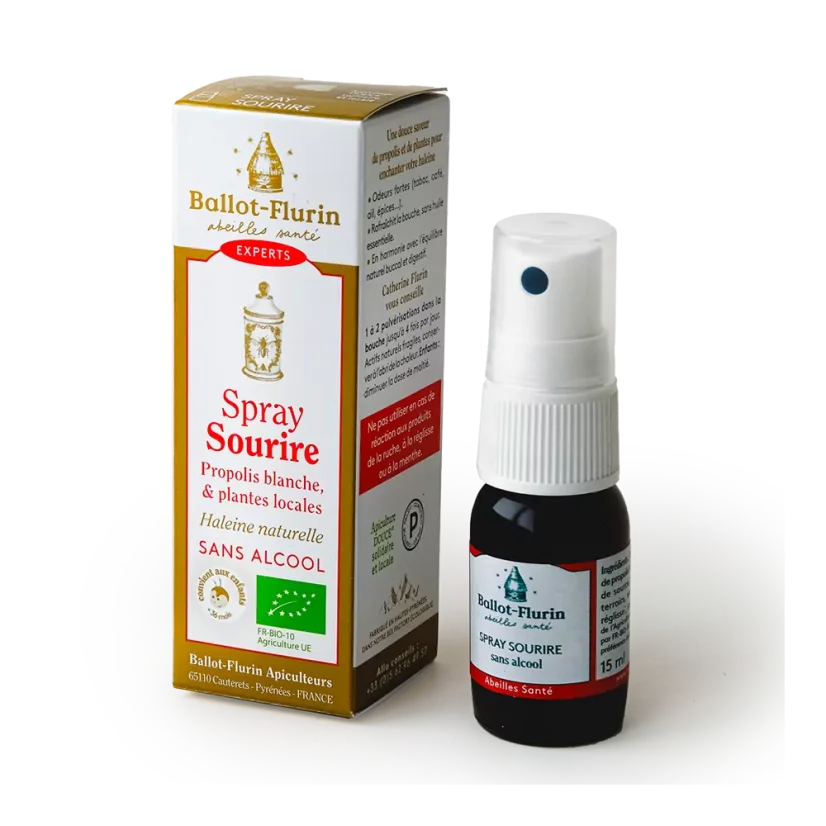 Ballot-Flurin Sprej pre svieži dych s bielym propolisom bez alkoholu 15 ml