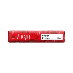 Vivani Tyčinka mléčná čokoláda nugát oplatka 40 g BIO