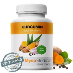 Mycomedica Kurkumín s piperinom 120 kapslí