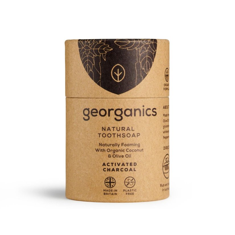 Georganics Bio mýdlo na zuby s aktivním uhlím 60 ml