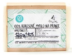 Alchymistky 100%  kokosové mýdlo na praní s vůni máty, pevné
