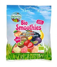 Oekovital Bio ovocné pěnové želé bonbony ve tvaru ovoce Bio Smoothies 80 g