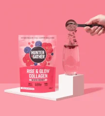 Hunter & Gather Morský kolagén Rise & Glow 300g min.trv.02/2026