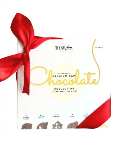 My Raw Joy Prémiová čokoládová dárková krabička malých bio čokolád 360 g