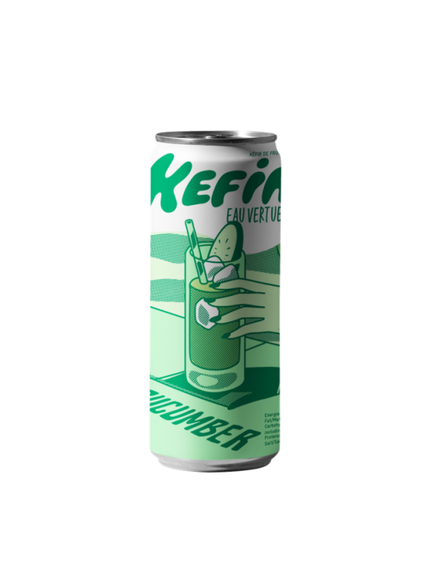 Kefir Eau Vertueuse Bio vodní kefír Okurka 250 ml