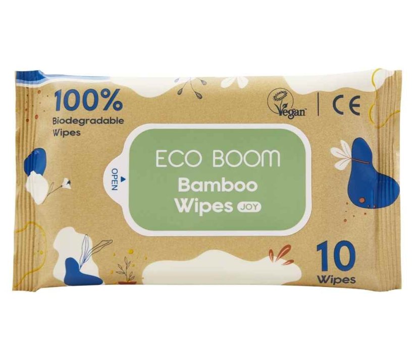 Ecoboom ekologické bambusové vlhčené ubrousky - počet kusů: 60 ks
