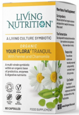 Living nutrition Fermentovaná synbiotika s heřmánkem a fenyklem - Your Flora Tranquil 60 kapslí