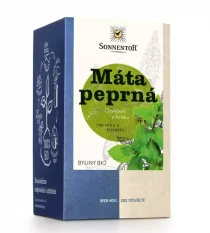 Sonnentor Bio porcovaný bylinný čaj Máta peprná 18 g