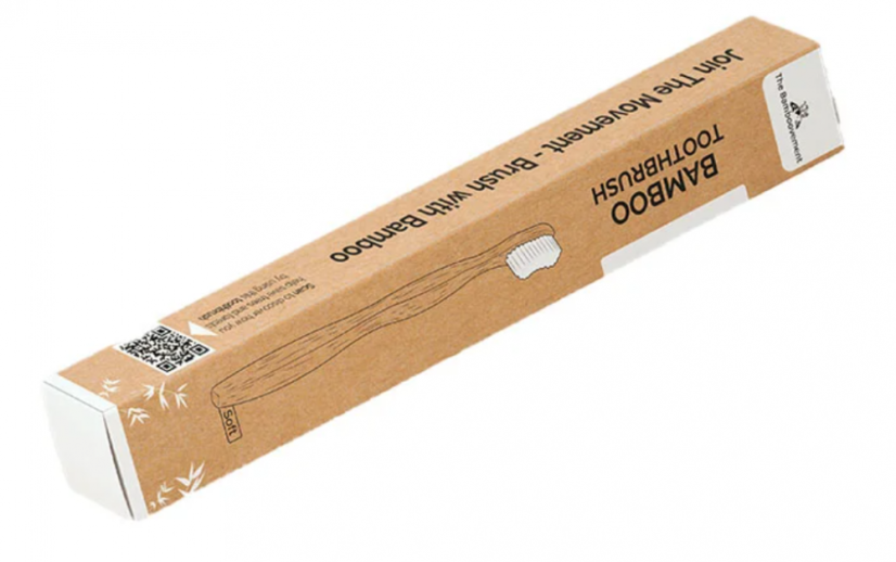 Bamboovement bambusová zubná kefka soft white biela