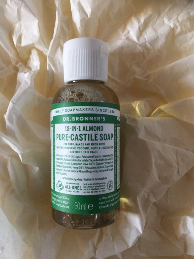 Dr. Bronners tekuté univerzálne mydlo ALL-ONE! Mandľa - objem: 60 ml