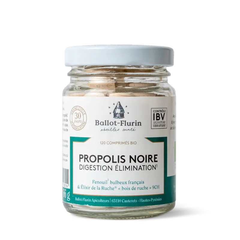 Ballot-Flurin Tablety s černým propolisem pro podporu zažívání 120 tablet min.trv.10/2025 Ballot-Flurin Tablety s černým propolisem pro podporu zažívání 120 tablet min.trv.10/2025