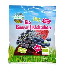 Oekovital Bio vegan ovocné pektínové cukríky v tvare bobúľ 80 g