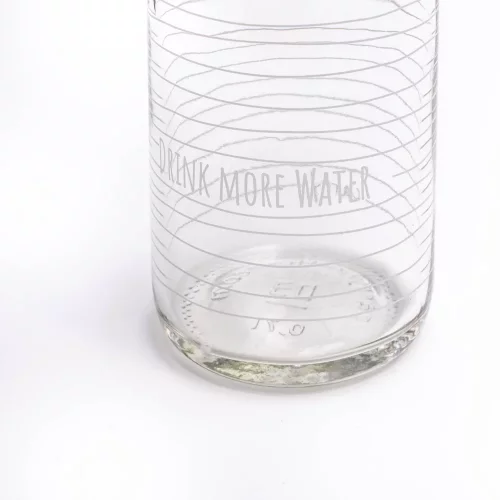 Carry skleněná láhev na pití Water is life