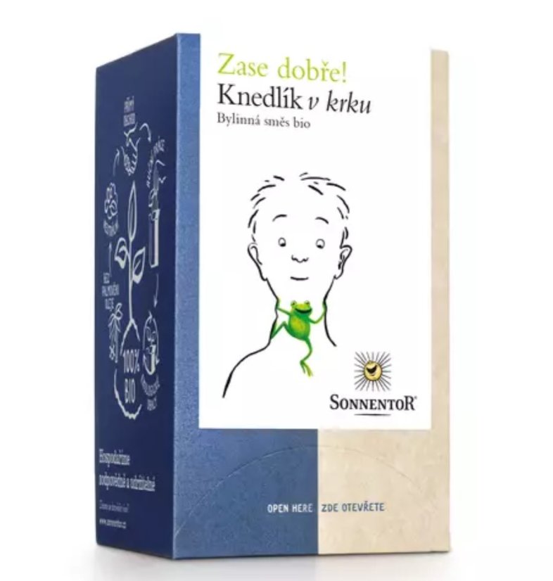 Sonnentor Bio porcovaný bylinný čaj Knedlík v krku 27 g
