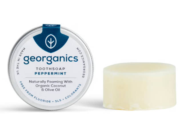Georganics Bio mydlo na zuby s mätou piepornou 30 ml