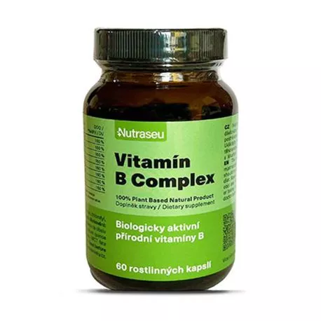 Nutraseu Vitamín B komplex 100% plant based rastlinné kapsule