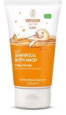 Weleda 2v1 sprchovací krém a šampón pomaranč 150 ml