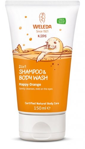 Weleda 2v1 sprchový krém a šampon Šťastný pomeranč 150 ml