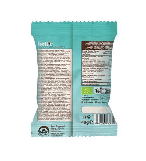 Bettr Bio mandle v horkej čokoláde 40 g