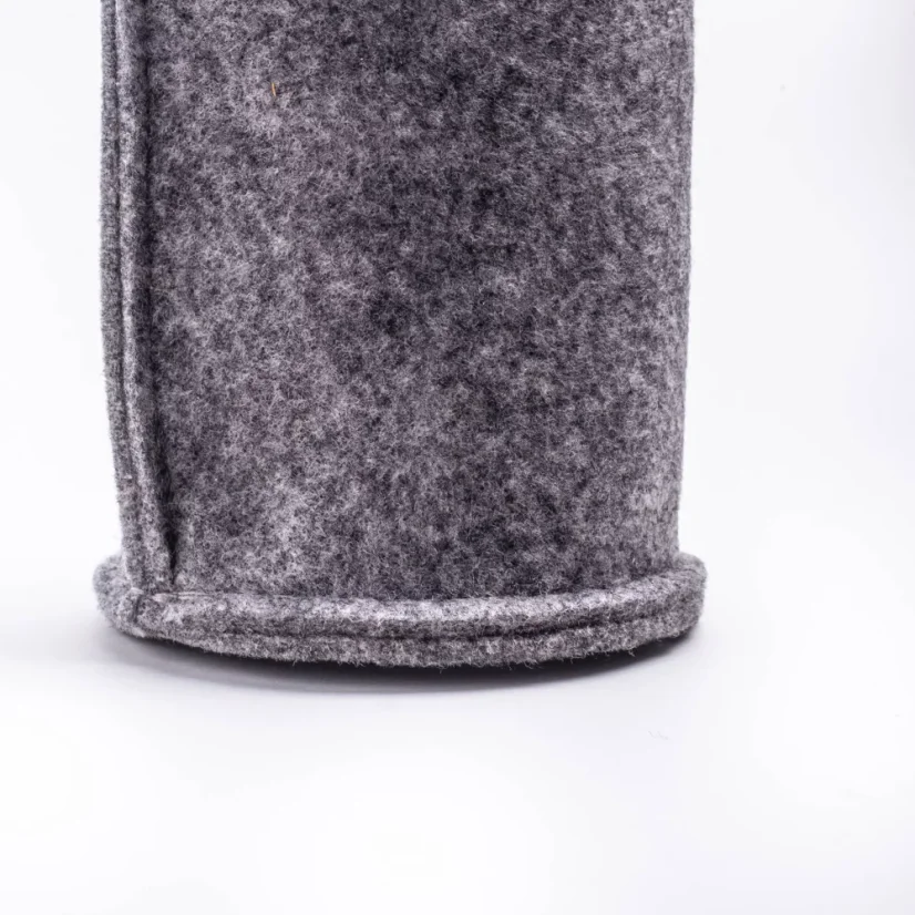 Carry plstěný eko obal na skleněnou láhev, barva šedá - objem: 700 ml