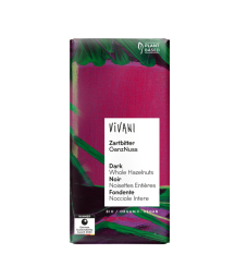 Vivani Hořká čokoláda s lískovými ořechy 100 g
