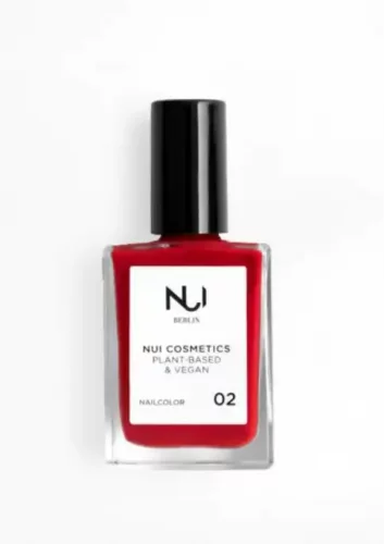 Nui cosmetics prírodný lak na nechty 02 Red 14 ml