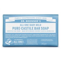 Dr. Bronners tuhé mydlo Baby-mild bez vône 140 g