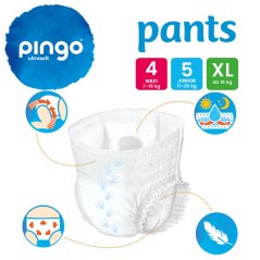 Pingo pants ekologické nohavičkové plienky veľ.  4 Maxi (7 - 18 kg) 30 ks