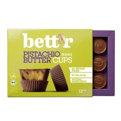 Bett’r BIO veganské pistáciové košíčky Pistachio Butter Cups 156 g Bett’r BIO veganské pistáciové košíčky Pistachio Butter Cups 156 g