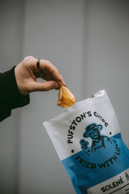 Pufston's chipsy na hovězím loji solené 80g