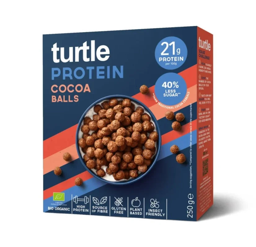 Turtle BIO Protein Cocoa Balls proteinové kakaové kuličky 300 g