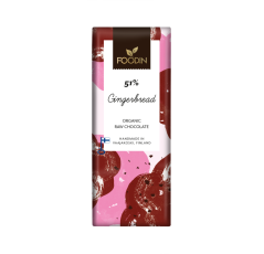 Foodin Raw BIO vegán medovníková čokoláda 51% 40 g