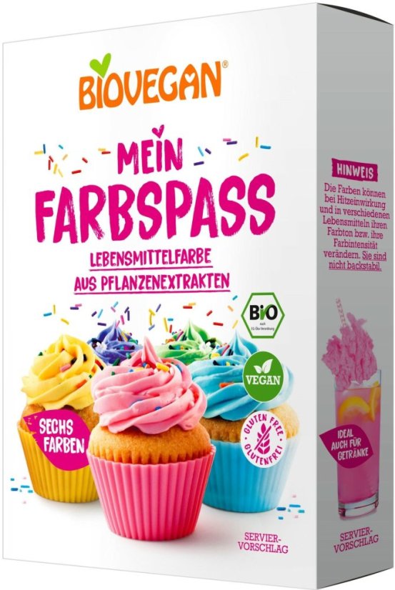 Biovegan Bio Potravinářská barviva z rostlinných extraktů 6 x 8 g