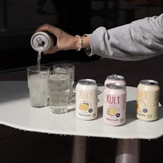 Kult Kefir Vodní kefír s příchutí malina  a máta bio 330 ml