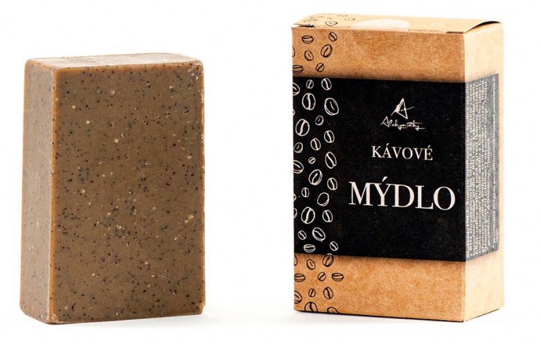 Alchymistky tuhé kávové mydlo na ruky, krájané 90 g