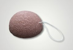 Konjac houbička červená s francouzskou červenou hlínou