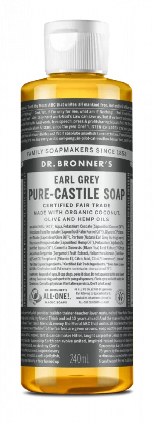 Dr. Bronner´s Tekuté mýdlo s vůní čaje Earl Grey All in one - objem: 60 ml
