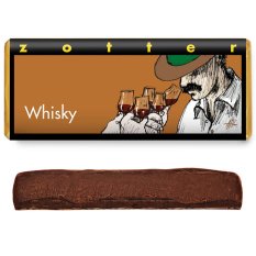 Zotter Bio ručně vyráběná hořká 70% čokoláda s whisky krémem 70g
