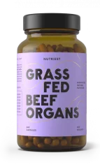 Nutriest Grass-fed lyofilizovaný bio beef organs complex pečene, obličiek a srdca v kapsuliach 240 kapsúl