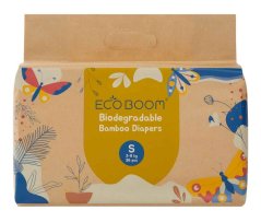 Ecoboom bambusové plienky Joy Bamboo S, 3-8 kg 36 ks
