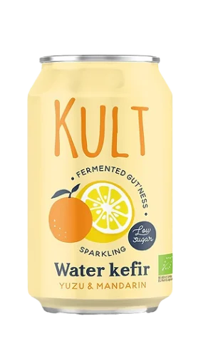 Kult Kefir Vodný kefír s príchuťou mandarinka a yuzu 330 ml