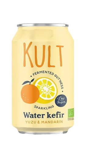 Kult Kefir Vodní kefír s příchutí mandarinka a yuzu 330 ml