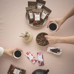 Foodin Raw kešu ořechy v čokoládě, vegan, bio, 60g