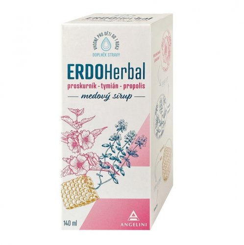 ERDOHerbal Prírodný medový sirup 140 ml