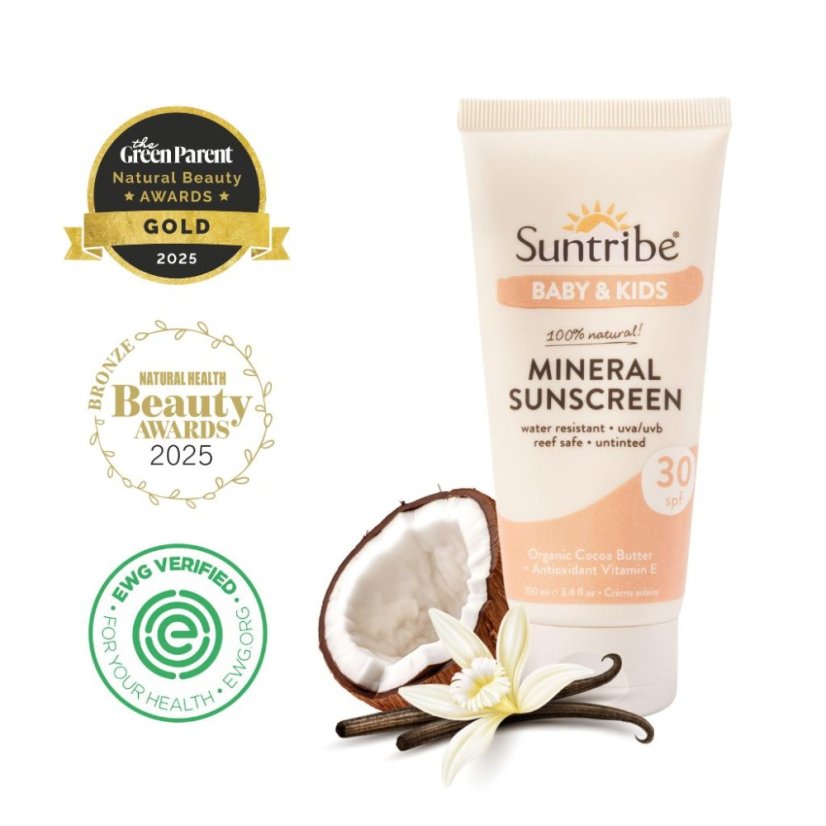 Suntribe Přírodní opalovací krém SPF 30 pro děti 100 ml