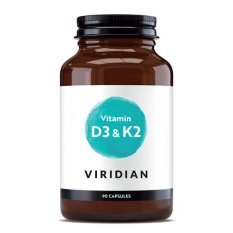 Viridian Vitamin D3 a K2 90 kapslí