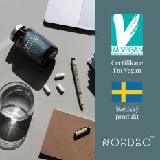 Nordbo Brain & Memory (Magtein® & Bacopa) 90 kapslí