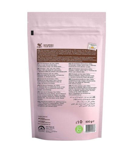 Dragon Superfoods Ružová himalájska soľ 500g