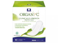 Organyc bio dámské vložky s křidélky dlouhé noční 10 ks