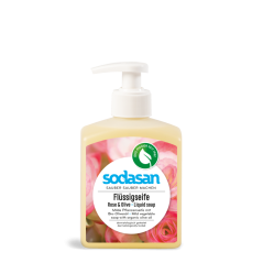 Sodasan tekuté mýdlo na ruce Růže a Oliva